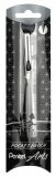 Pentel Pinselstift Pocket Brush GFKP im Geschenkset, mit pigmentierter Tinte, nachfüllbar, variable Strichstärke, Schwarz